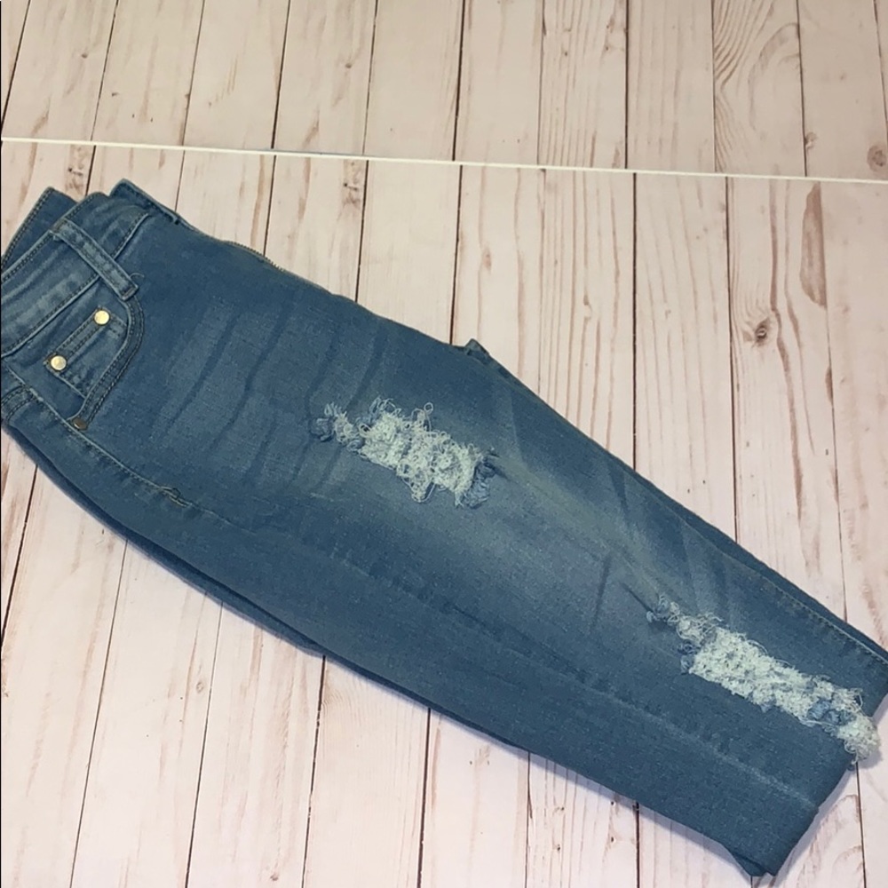 Light wash jeans